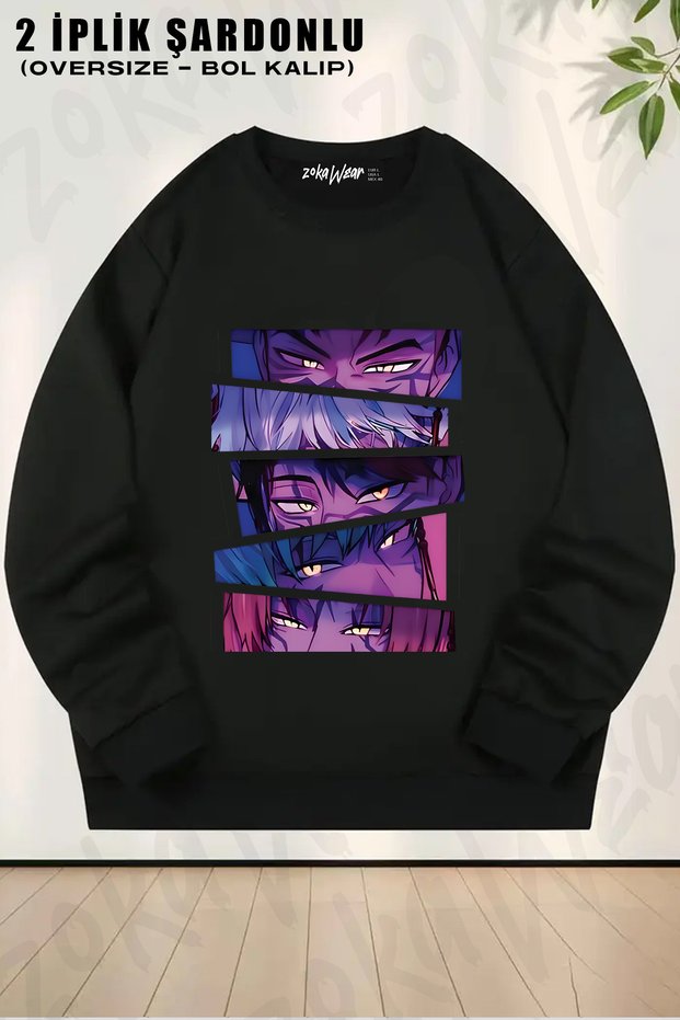 K-Pop Demon Hunters Printed Crew Neck Sweatshirt