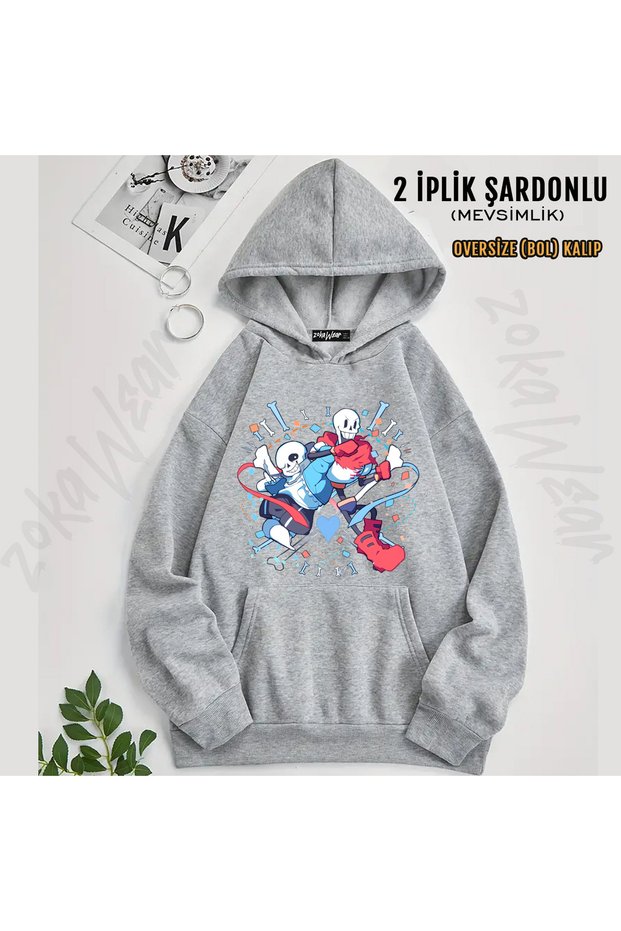 Undertale Sans V17 Printed Hooded Sweatshirt