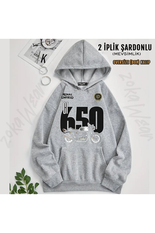Royal Enfield Gt 650 Printed Hooded Sweatshirt