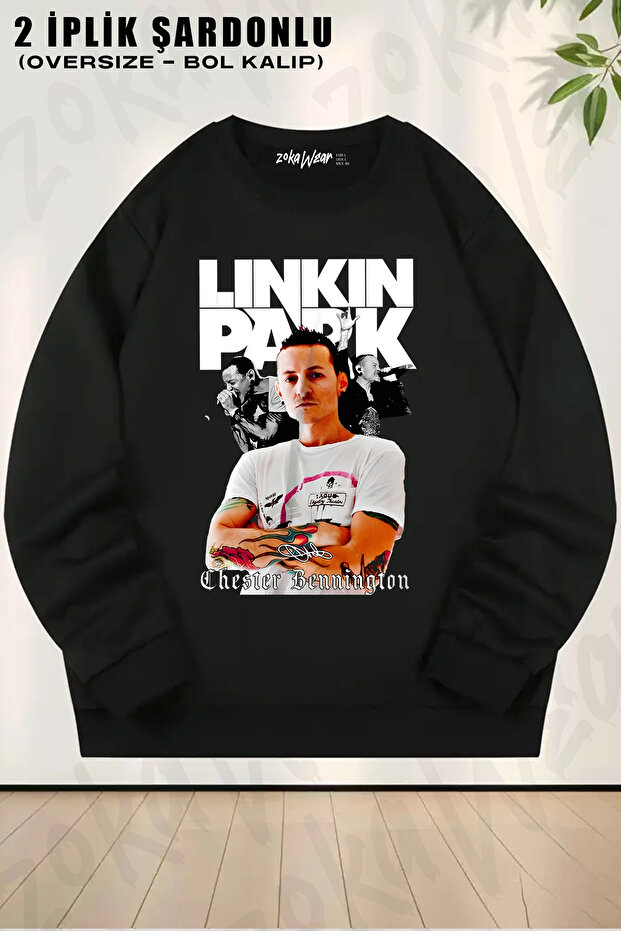 Linkinpark Chester Bennington Printed Crew Neck Sweatshirt