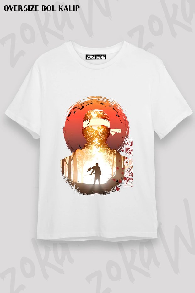 Samurai Ghost of Tsushima Japanese Printed T-Shirt