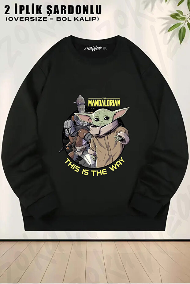 Star Wars Yoda B Printed Crew Neck Sweatshirt