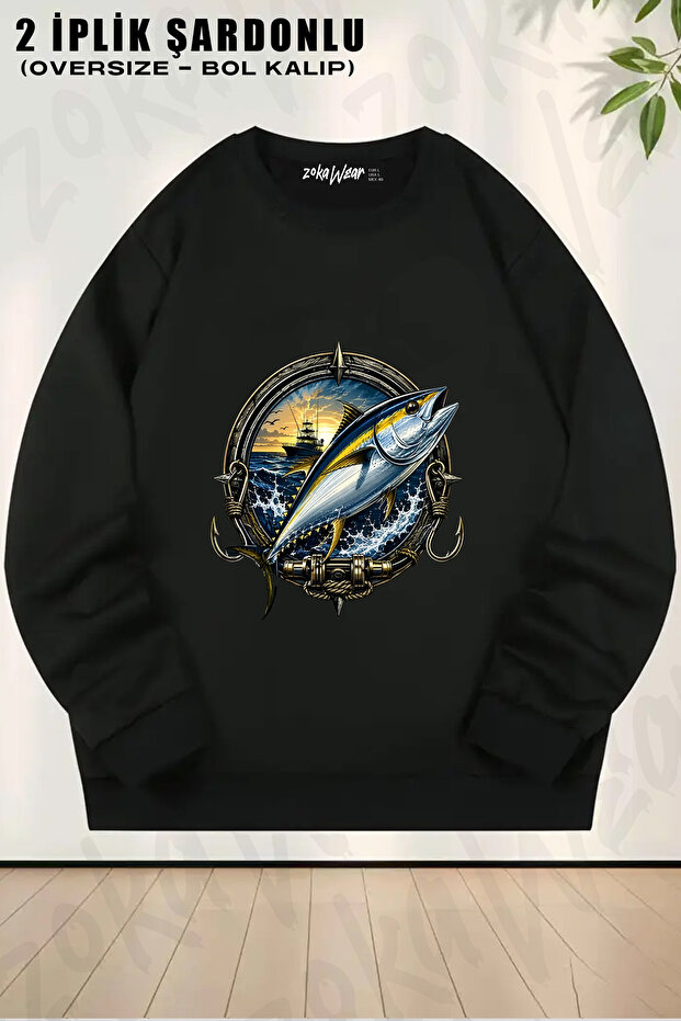 Orkinos Balik Printed Crew Neck Sweatshirt