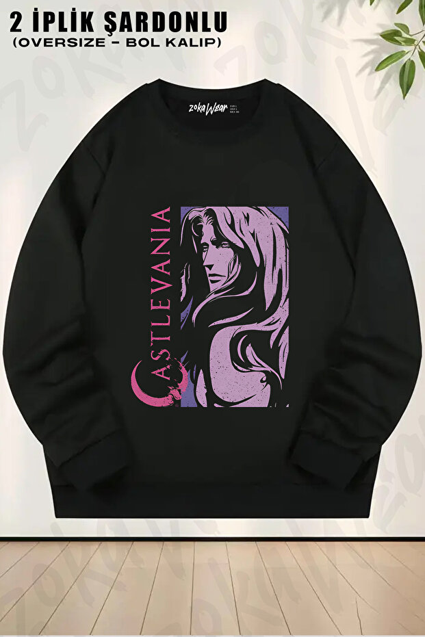 Alucard Anime Castlevania Printed Crew Neck Sweatshirt