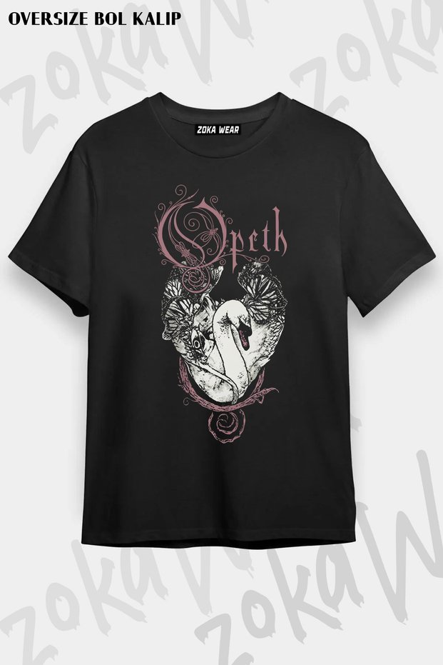 تي شيرت مطبوع عليه Swan Opeth