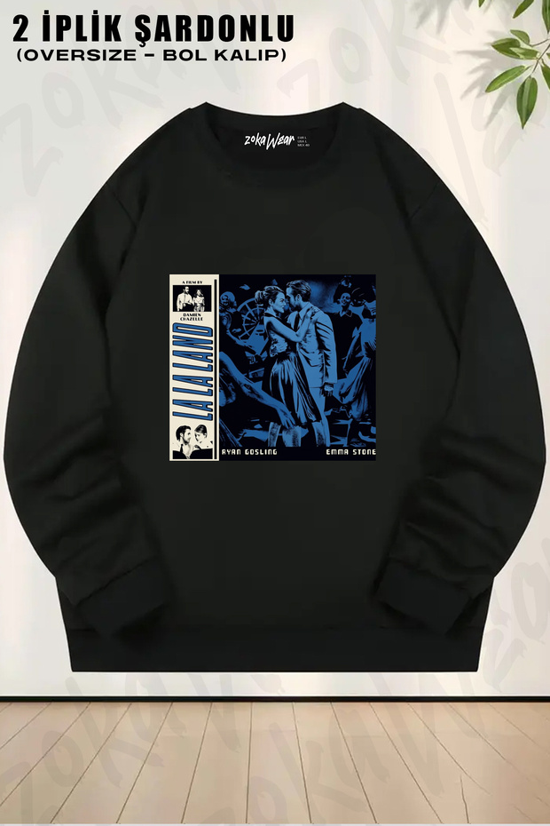 La La Land Printed Crew Neck Sweatshirt