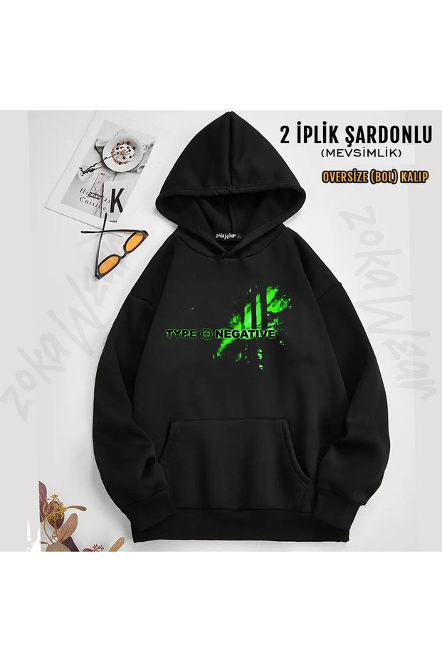 Type O Negative Dk369 Printed Hooded Sweatshirt