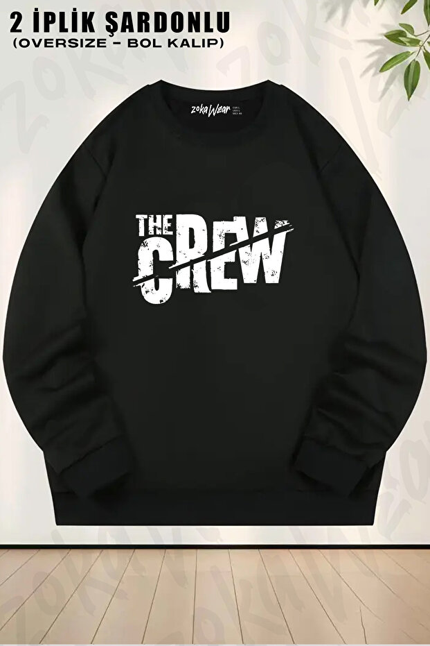 The Crew on Back Printed Crew Neck Sweatshirt