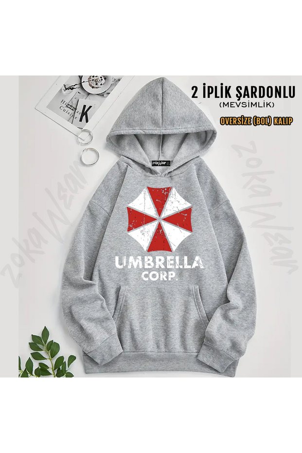 Resident Evil Umbrella Corp Printed Hooded Sweatshirt