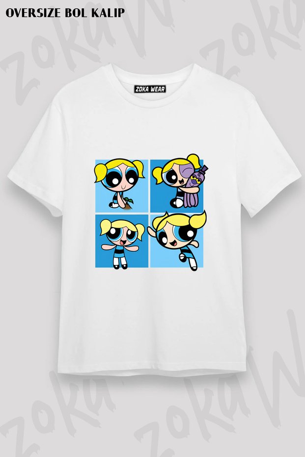 Bubbles Powerpuff Girls Printed T-Shirt