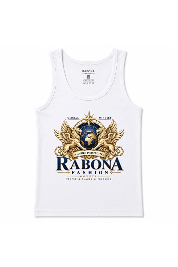 Global Mindset Winged Lions & World Graphic Tank Top