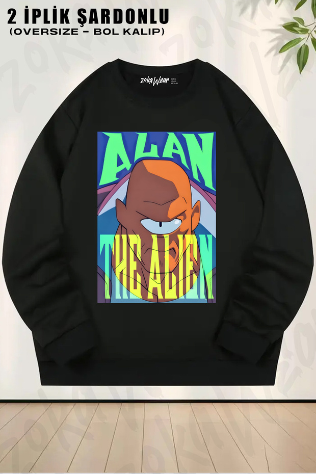 Invincible -Alan the Alien Printed Crew Neck Sweatshirt