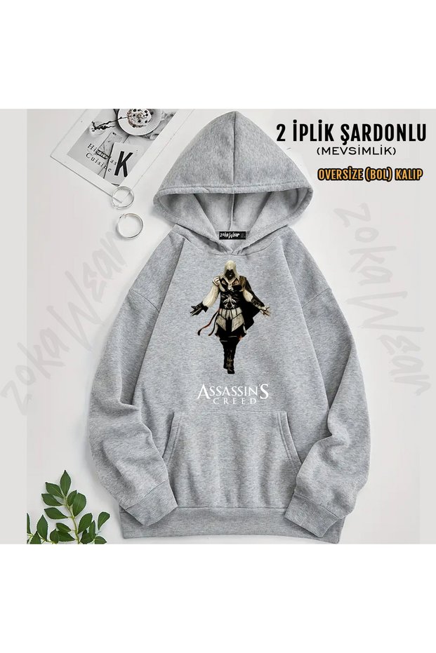 Assassin's Creed Game Printed Hooded Sweatshirt