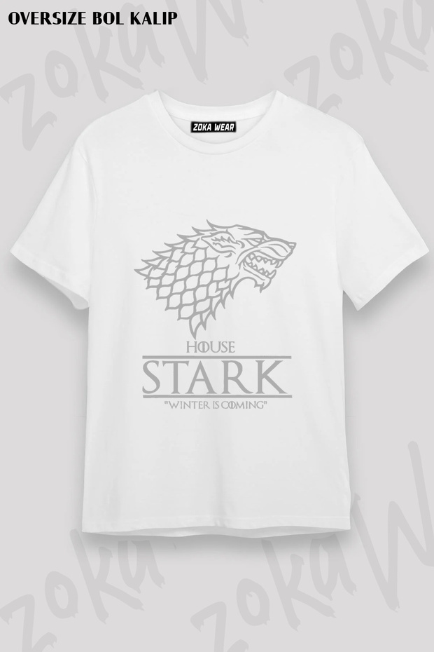 Game of Thrones House Stark Winter Is Coming Printed T-Shirt