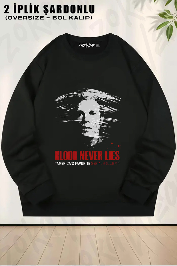 Dexter Morgan Sirt V2 Printed Crew Neck Sweatshirt