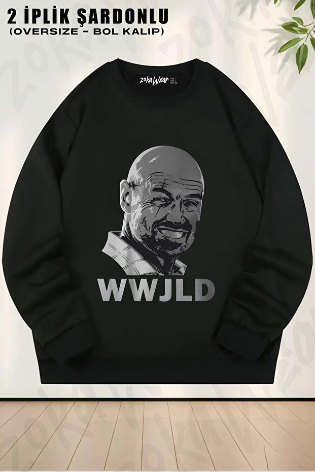 Wwjld What Would John Locke Do Lost Printed Crew Neck Sweatshirt