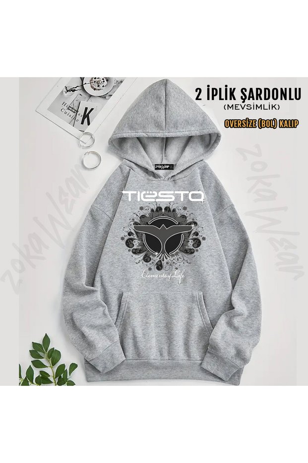 Dj Tiesto - Elements of Life Printed Hooded Sweatshirt