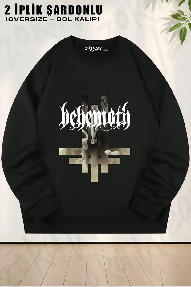 Behemoth Rock Metal Printed Crew Neck Sweatshirt