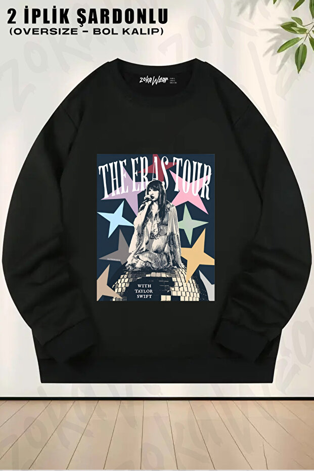 Taylor Swift the Eras Tour Printed Crew Neck Sweatshirt