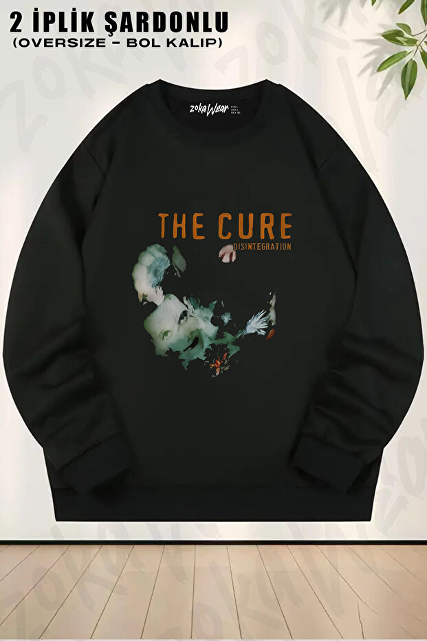 Disintegration the Cure Printed Crew Neck Sweatshirt