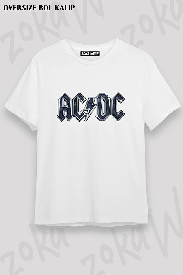 Acdc Metallic Logo Rock Metal Printed T-Shirt