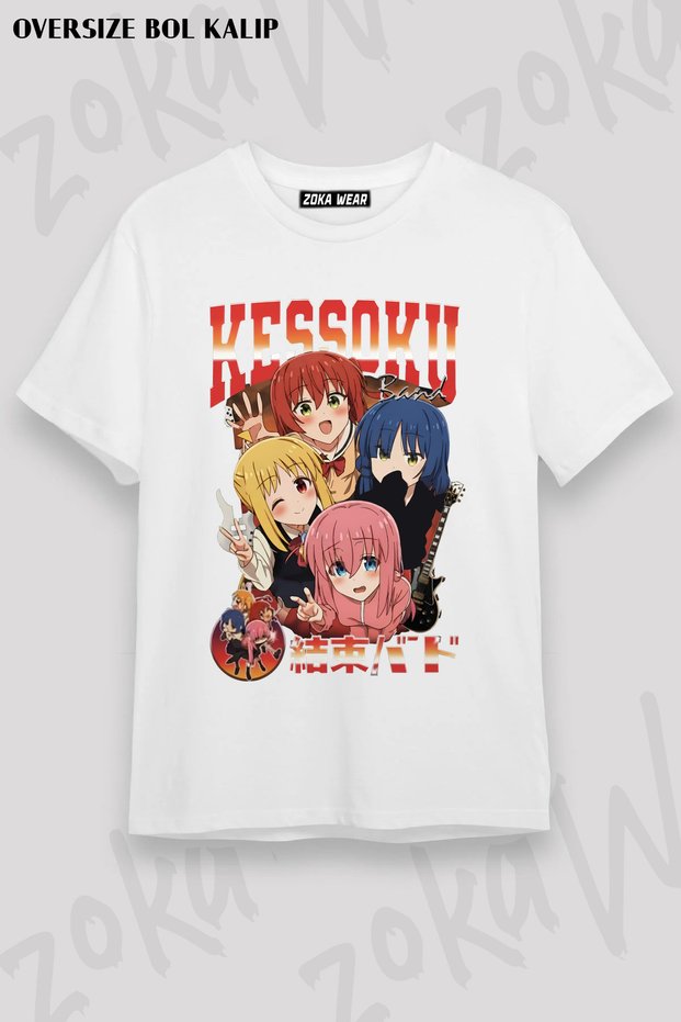 Bocchi the Rock - Kessoku Band - Anime Printed T-Shirt