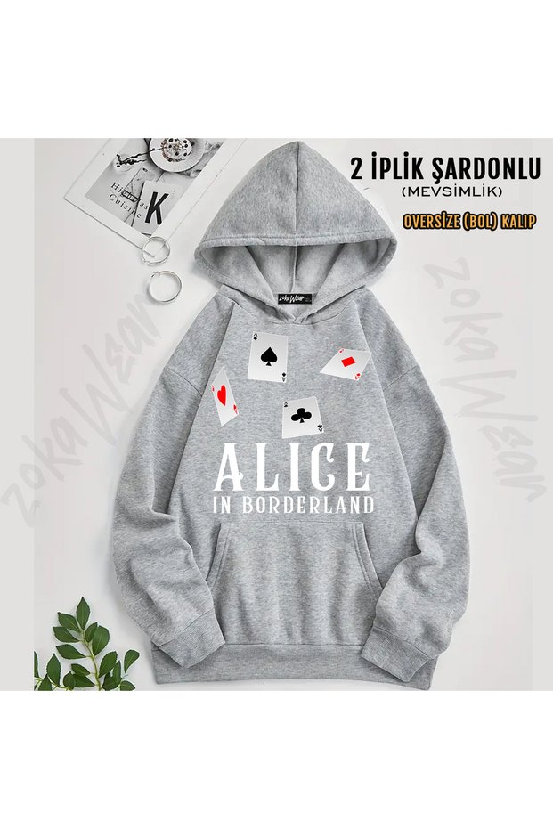 Alice in Borderland Printed Hooded Sweatshirt