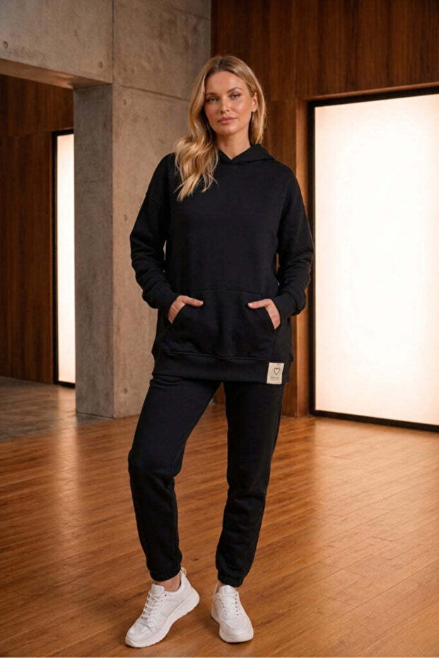 ECO SİYAH HOODIE