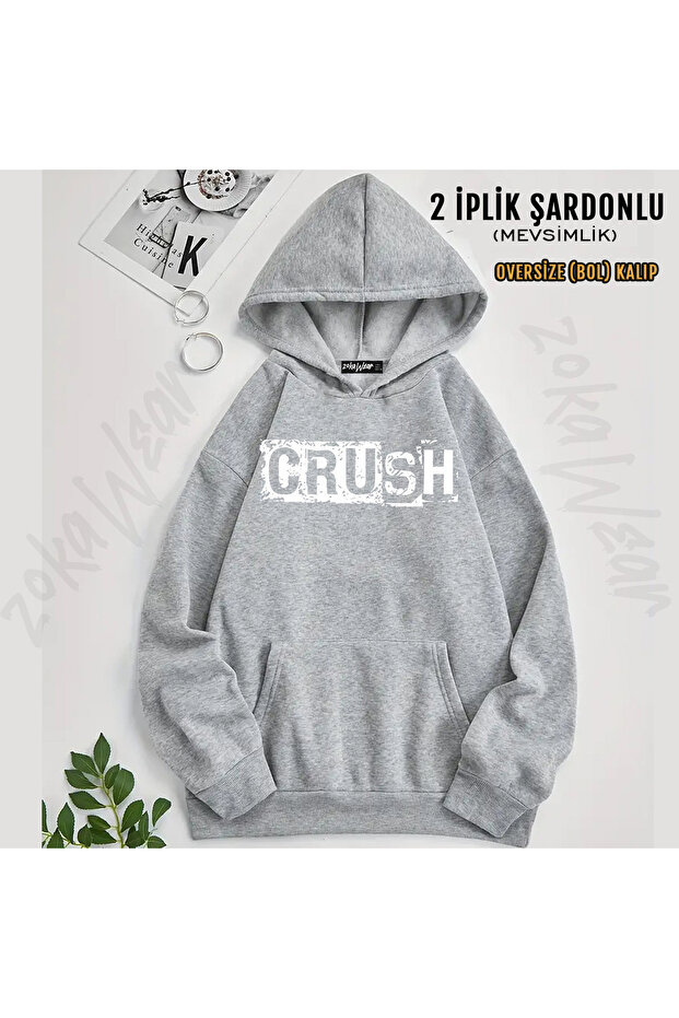 Crush Printed Hooded Sweatshirt