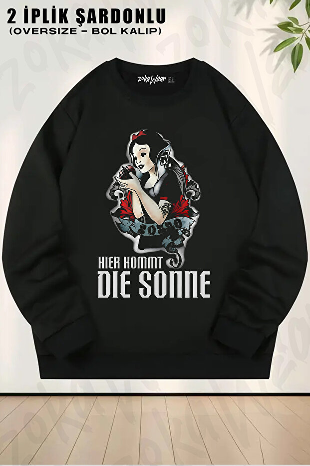 Kommt Die Sonne Rammstein Printed Crew Neck Sweatshirt