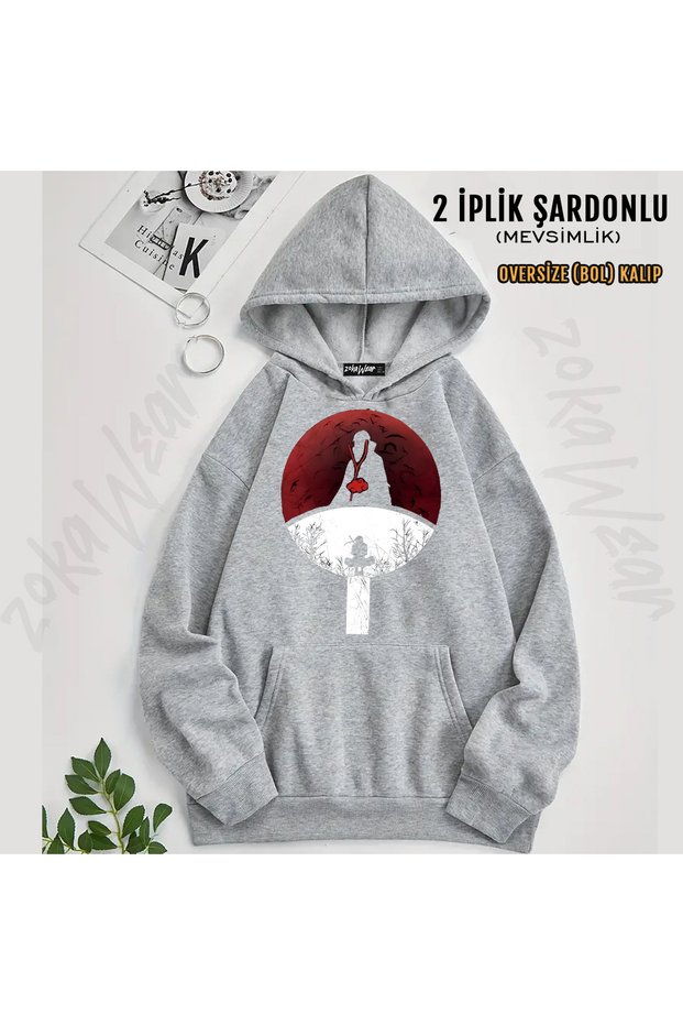 Naruto T-Shirt Manga Akatsuki Printed Hooded Sweatshirt