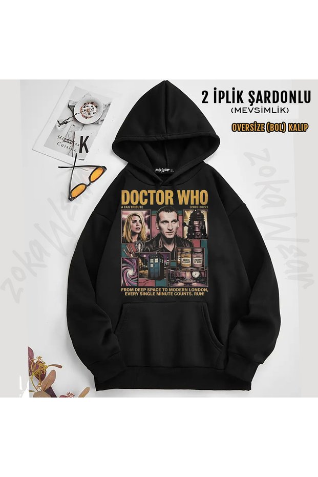 Doctor Who Printed Hooded Sweatshirt