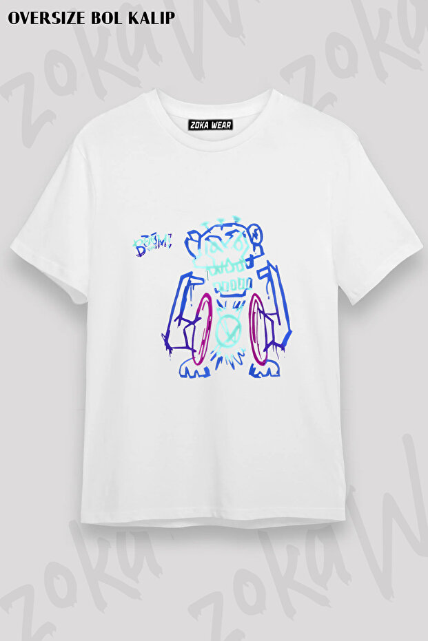 Jinx Arcane Maymun Boom V2 Printed T-Shirt