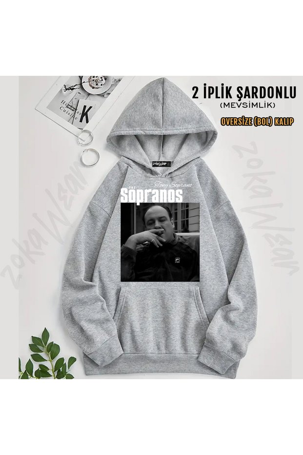 The Sopranos Tony Soprano Printed Hooded Sweatshirt