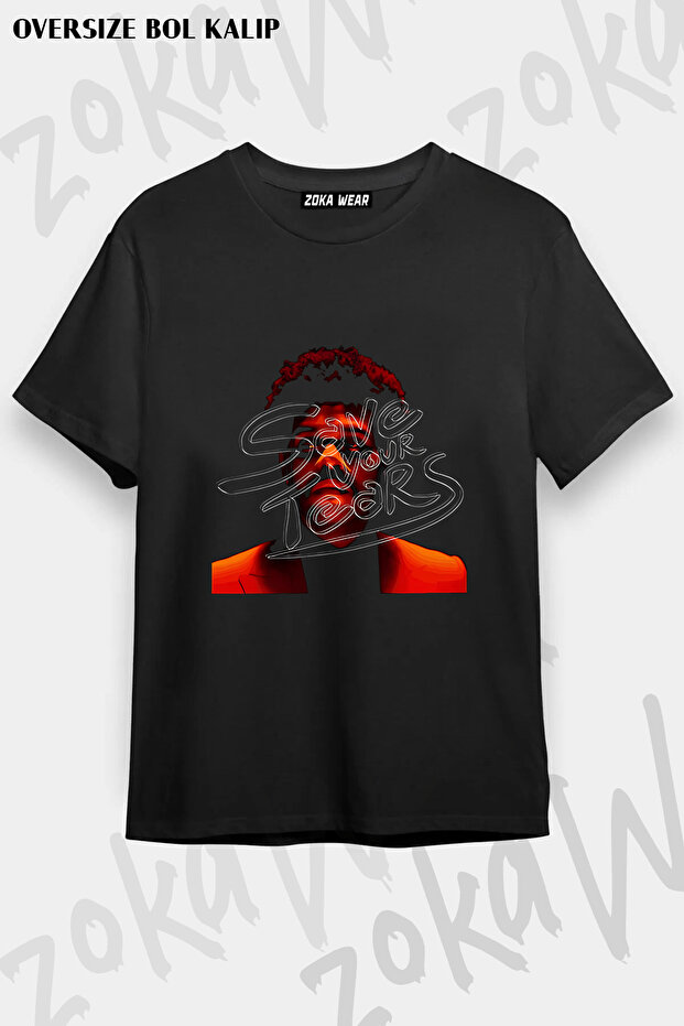 Tears the Weeknd Printed T-Shirt