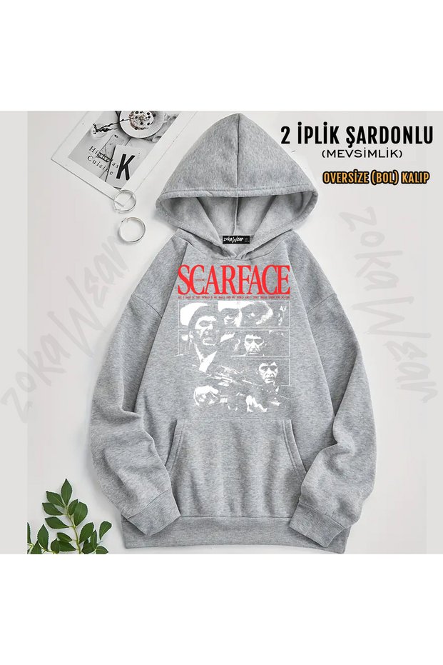 Scarface Tony Montana Printed Hooded Sweatshirt for Fans
