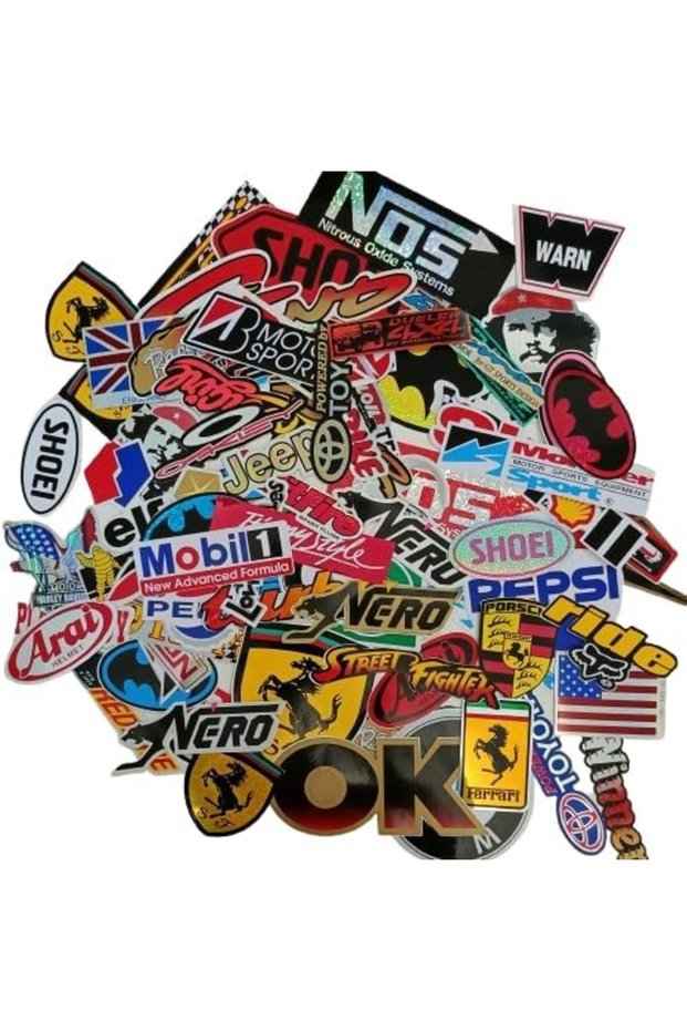 125 pcs Waterproof Automotive Stickers Pack for Fashion Laptop Decals Water Bottle Cars Motorcycle Bicycle Bumper Skateboard Luggage Phone Case DIY Decoration Logo Books (Diffrent Color)