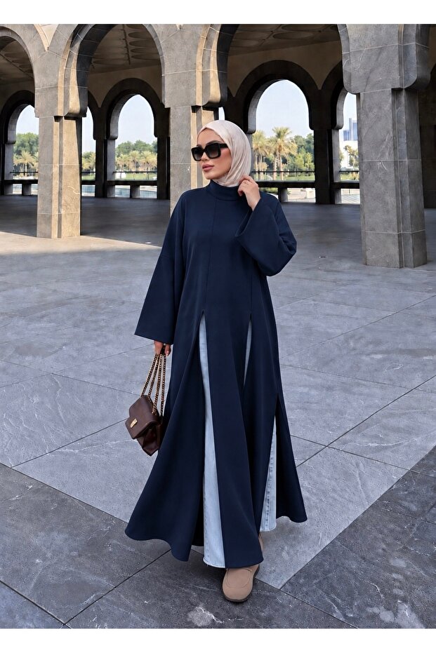 Oysho Fabric Russian Model Long Slit Abaya Tunic
