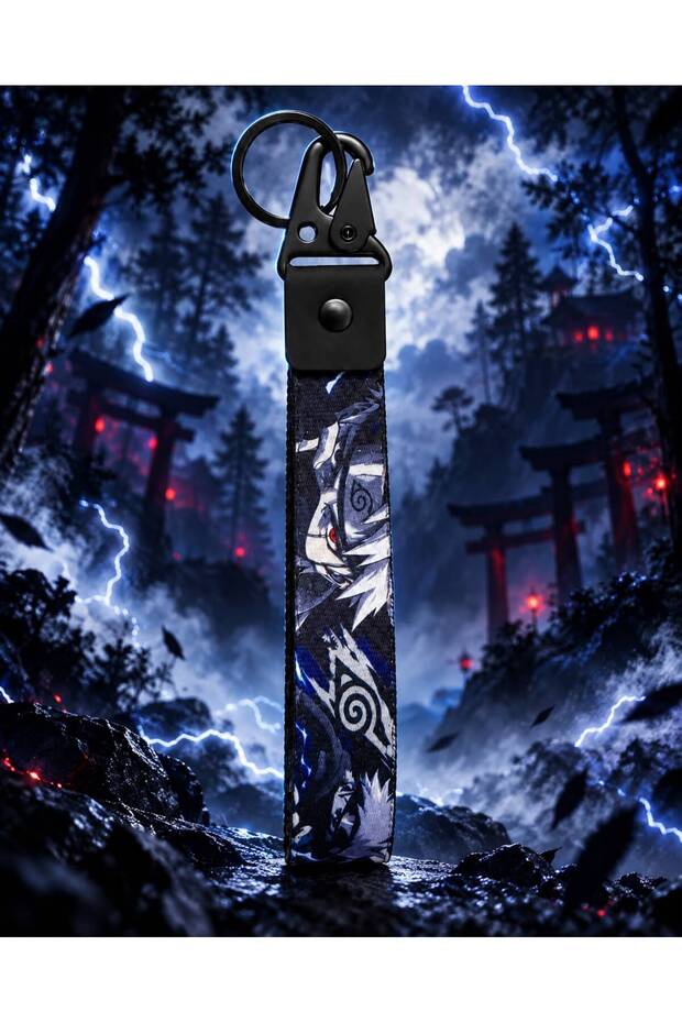 Kakashi Naruto Designed Anime Series New Design, Double-Sided Print (19 cm) Without Motor, Car, Bag Keychain (Your Favorite Character Is Always with You)