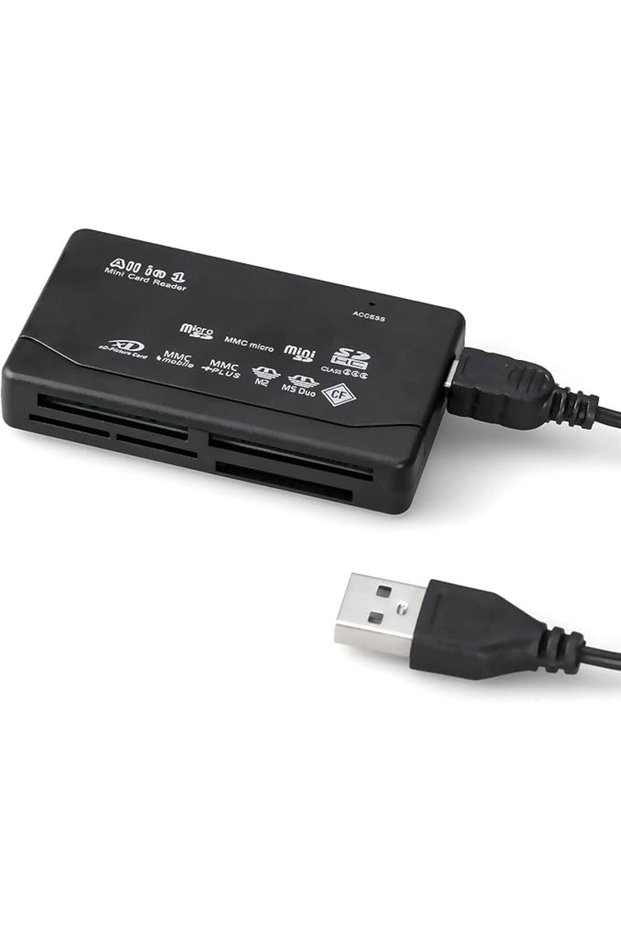 6 in 1 Memory Card Reader - Universal USB Card Reader for SD/Micro SD/CF/XD/MS Pro/M2 Card