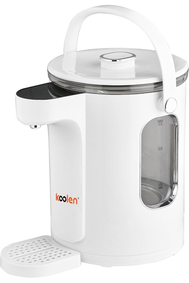 1600 W Digital Electric Kettle with Keep Warm Function, 3-Liter Capacity, White