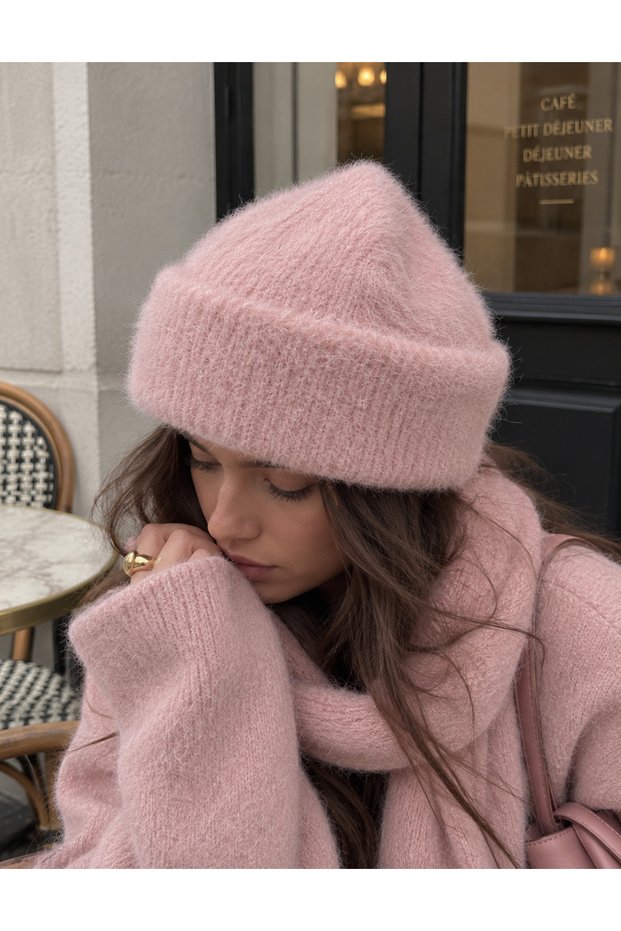 Powder Bearded Soft Textured Plush Winter Beanie Bere1161