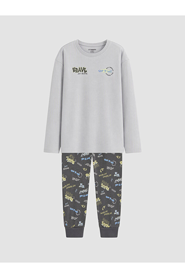 Esvab • Modern & Distinctive Zero Roba Collar Boys' Pajama Set