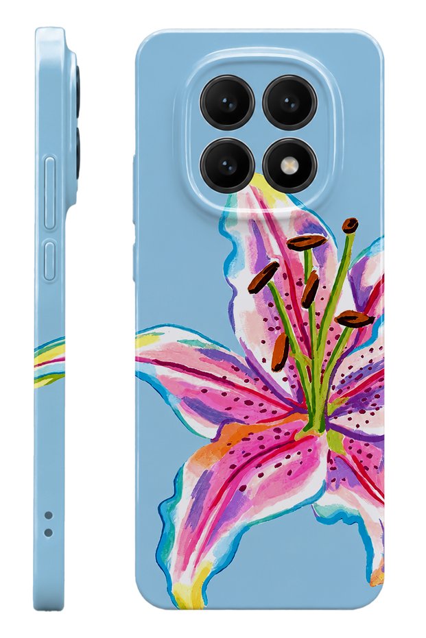 Xiaomi Redmi Note 14 Pro Pink Lily Protect Slim Glossy Full Print Camera Protected Phone Case