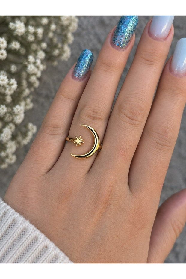 Inel argint Luna Stea