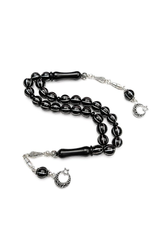Eight-Piece Bafon Engraved Watermelon Double Zaza Prayer Beads
