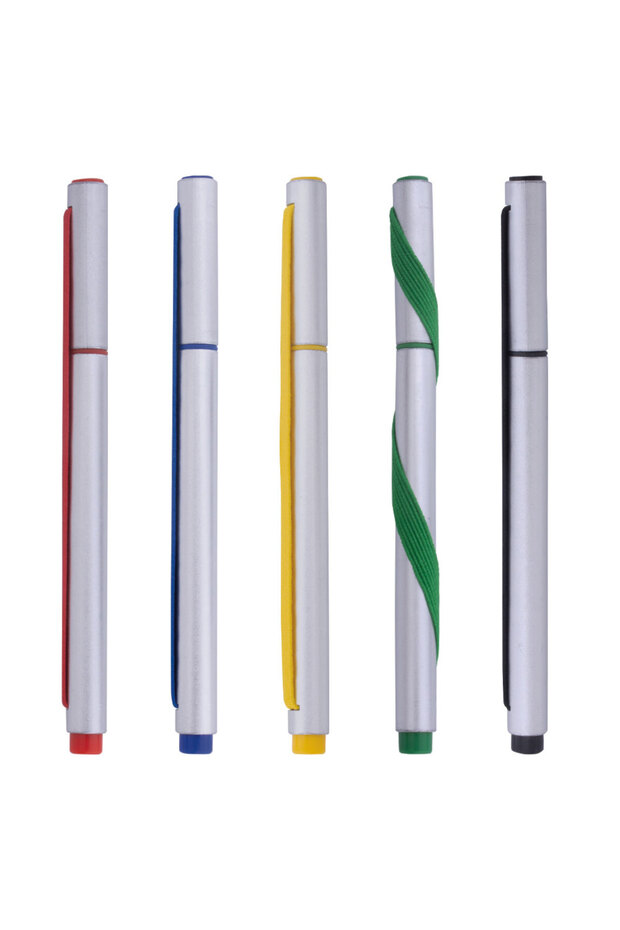 Rubberized Ballpoint Pen 100 Pieces Without Printing -