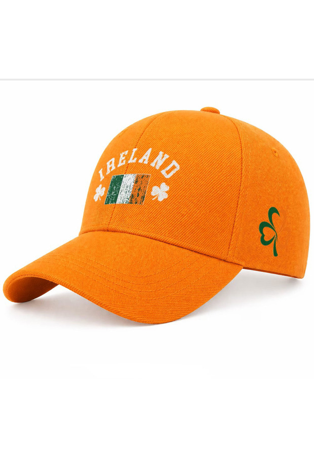 Irish Shamrock Design Printed Velcro Cotton Hat