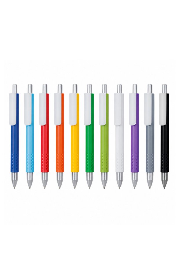 Push-Click Ballpoint Pen 100 Pieces Without Printing -