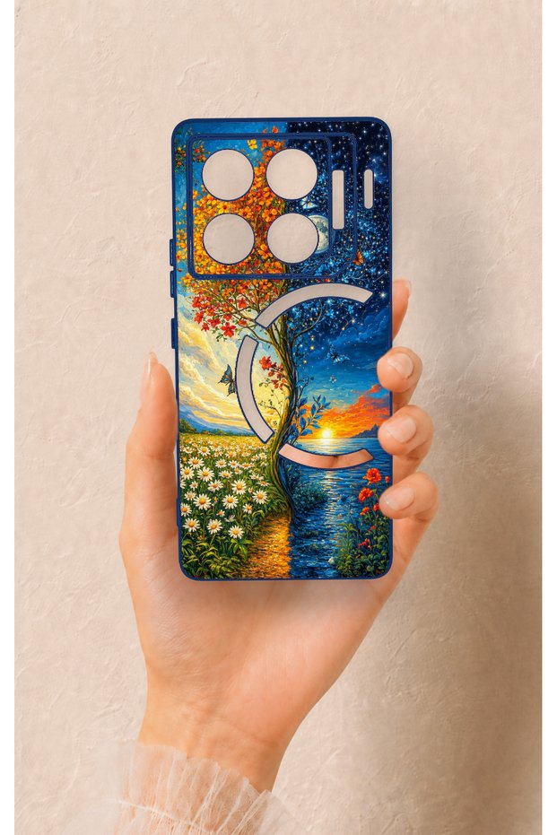 Infinix Gt 20 Pro Compatible Silicone Case with Sky and Earth Pattern